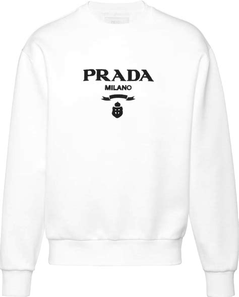 white prada sweatshirt